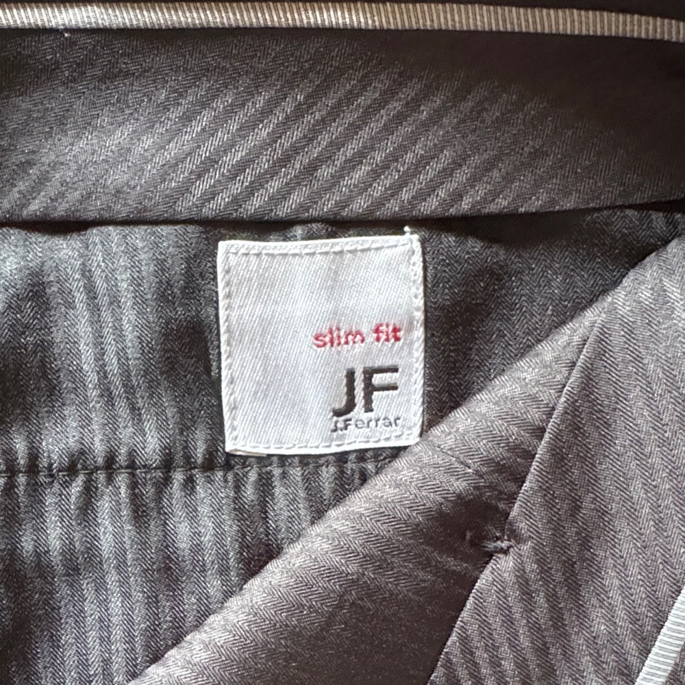 JF J.Ferrar Slim Fit Gray Dress Pants